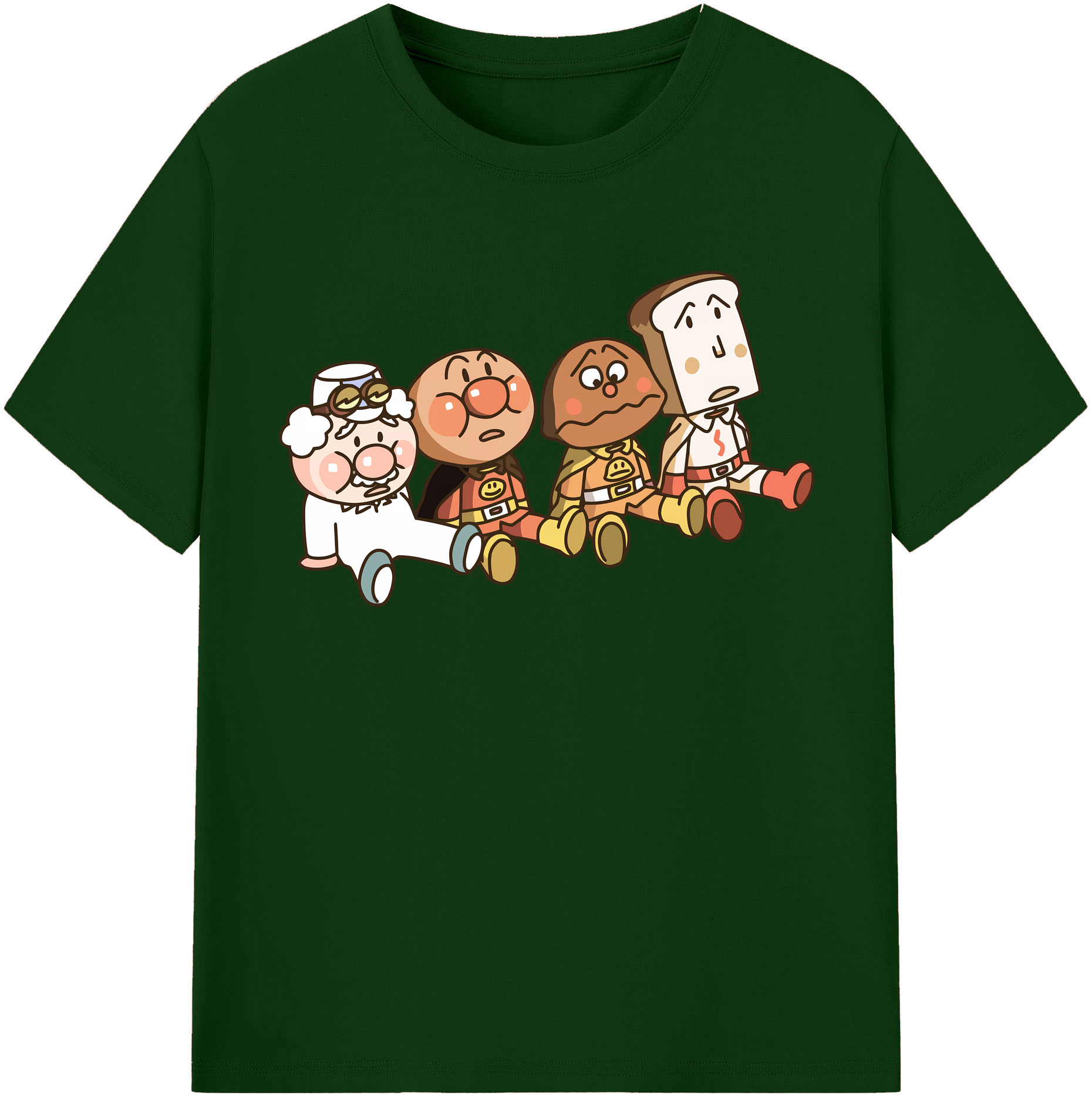 （画像用） アンパンマン Anpanman 綿100％半袖Tシャツ（フロントプリント）